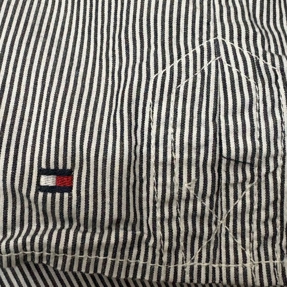 Tommy Hilfiger Women’s Black Pin Striped Long Sleeve Button Front | Size M - Picture 7 of 9